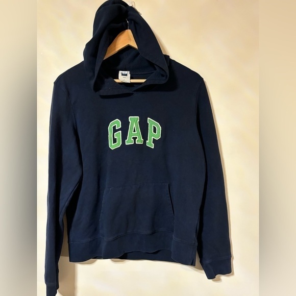 Auction listing-GAP-Navy/Green Hoodie - Picture 1 of 3
